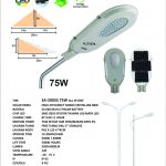 PJU Solar Integrated All In One 75 Watt